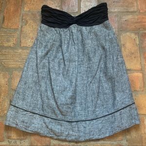 Strapless Babydoll Tweed Dress
